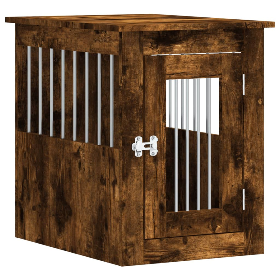 Hondenbench Bewerkt Hout Kleurig 45 x 62 x 59 cm Gerookt eiken