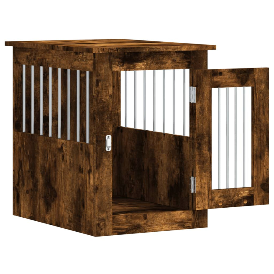 Hondenbench Bewerkt Hout Kleurig 45 x 62 x 59 cm Gerookt eiken