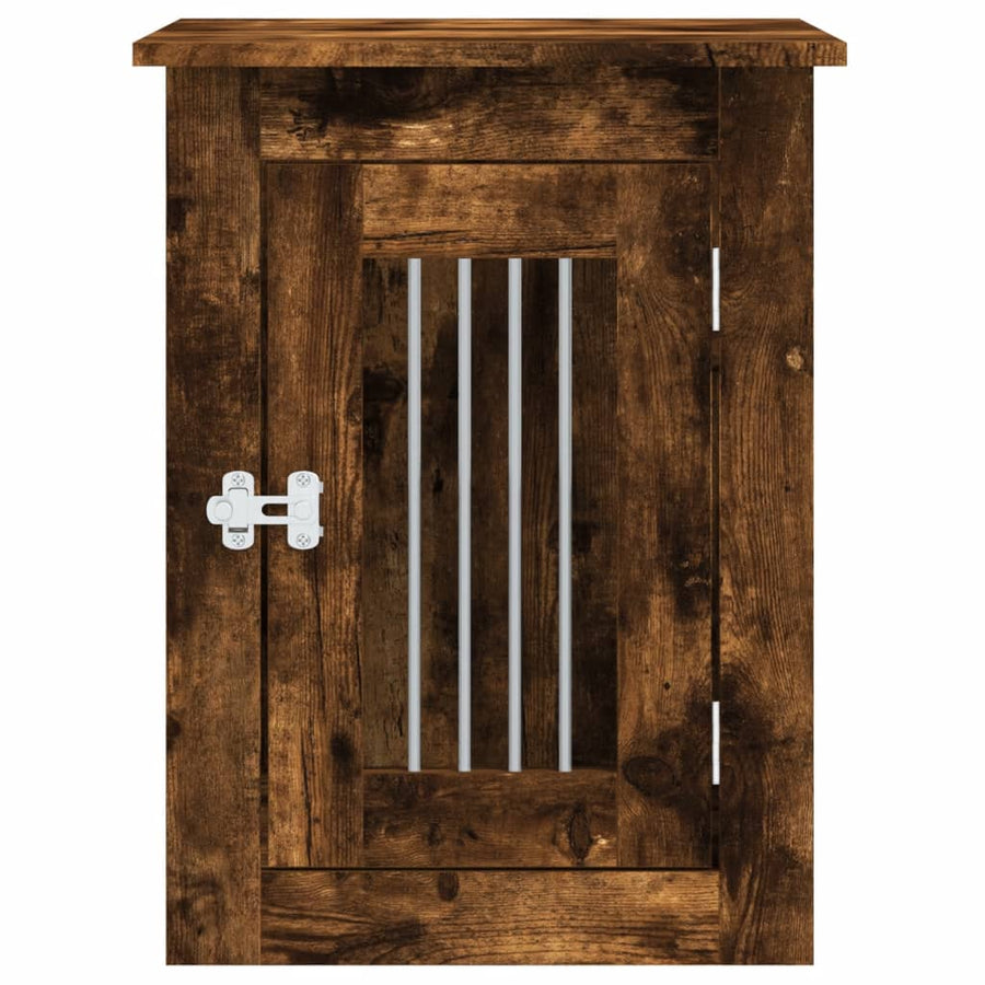 Hondenbench Bewerkt Hout Kleurig 45 x 62 x 59 cm Gerookt eiken