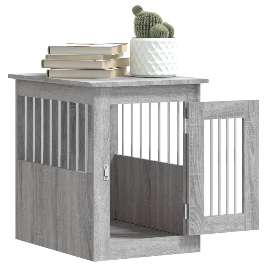 Hondenbench Bewerkt Hout 45 x 62 x 59 cm Grijs sonoma
