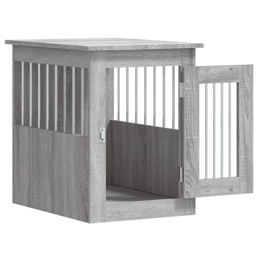 Hondenbench Bewerkt Hout 45 x 62 x 59 cm Grijs sonoma