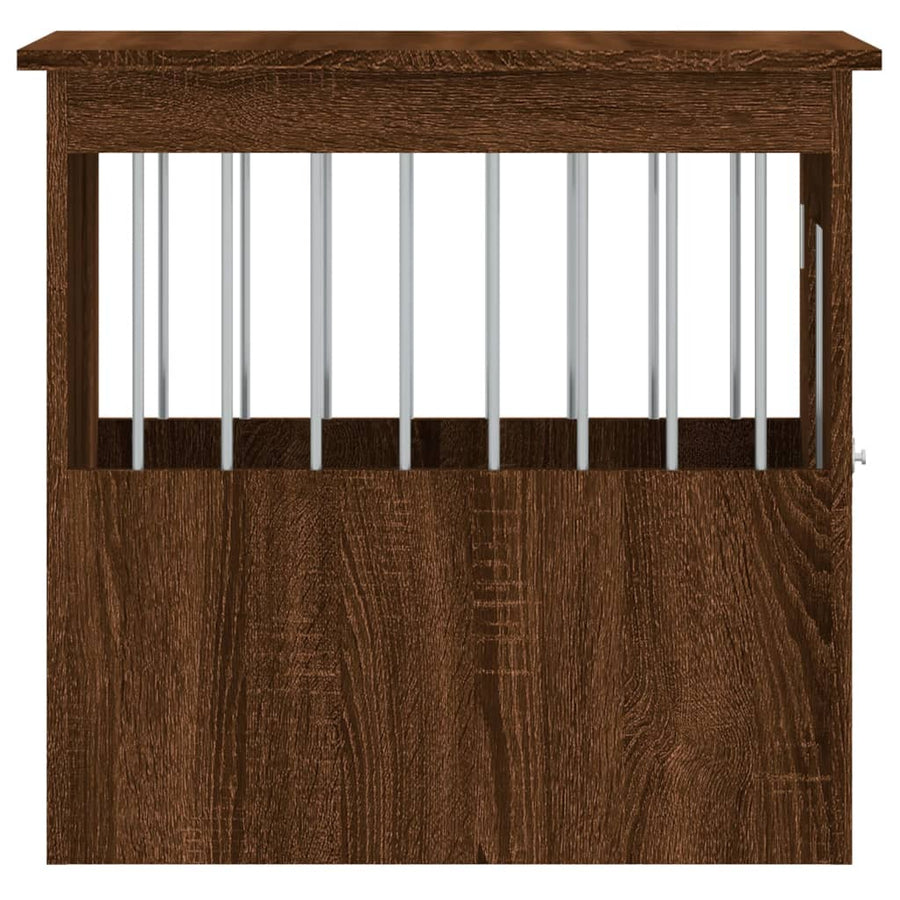Hondenbench Bewerkt Hout Bruineikenkleurig 45 x 62 x 59 cm bruin eikenkleur