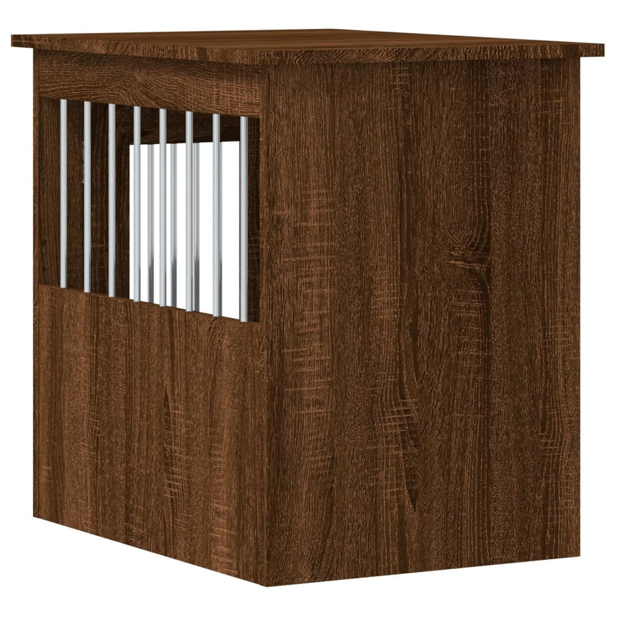 Hondenbench Bewerkt Hout Bruineikenkleurig 45 x 62 x 59 cm bruin eikenkleur