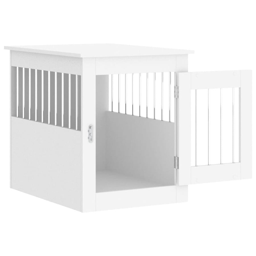 Hondenbench Bewerkt Hout 55 x 75 x 65 cm Wit