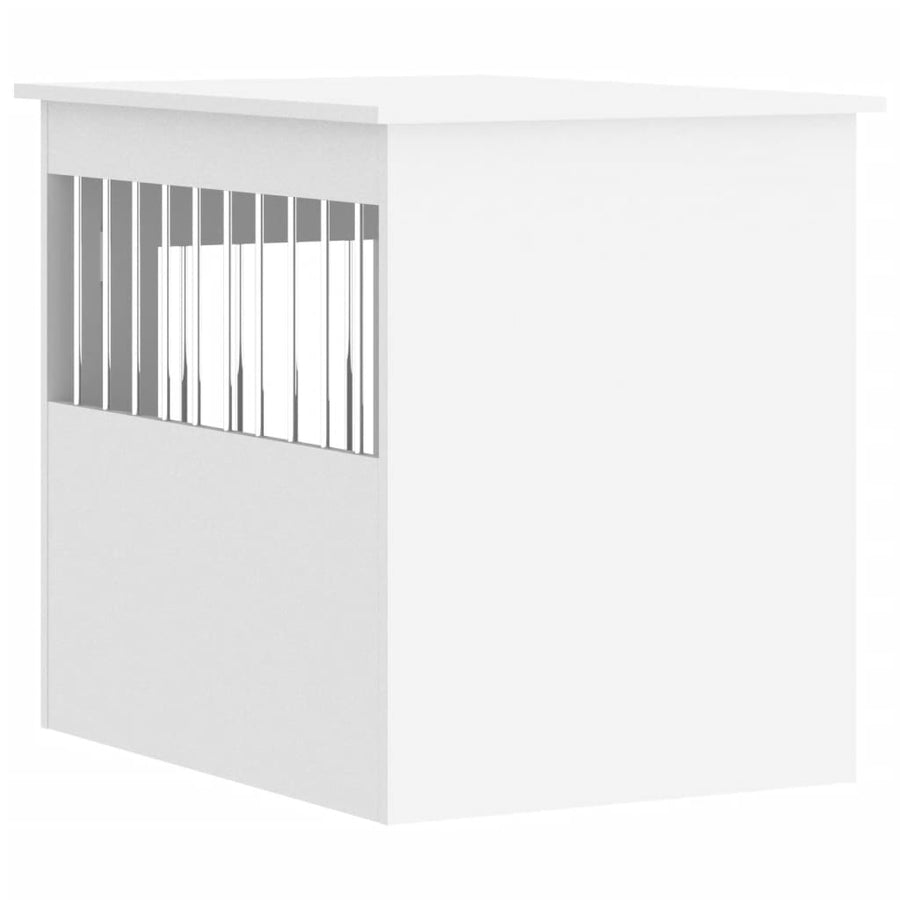 Hondenbench Bewerkt Hout 55 x 75 x 65 cm Wit