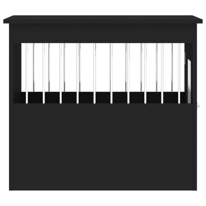 Hondenbench Bewerkt Hout 55 x 75 x 65 cm Zwart