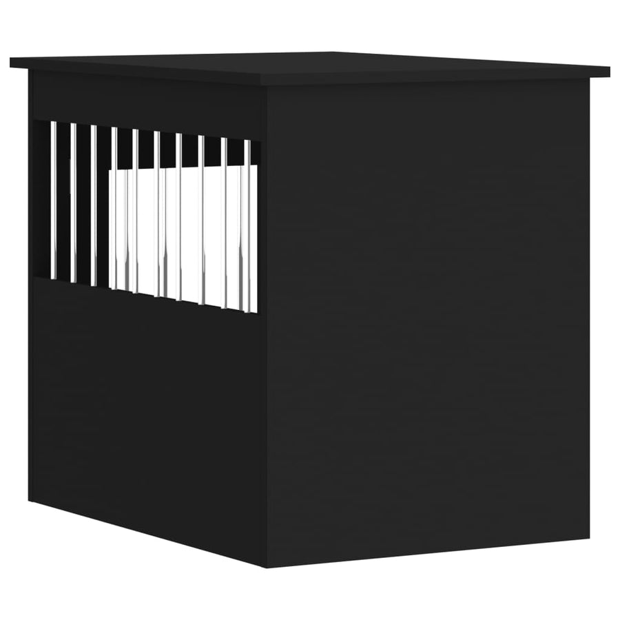 Hondenbench Bewerkt Hout 55 x 75 x 65 cm Zwart