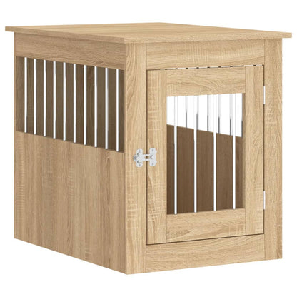 Hondenbench Bewerkt Hout Kleurig 55 x 75 x 65 cm Sonoma eiken