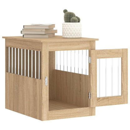Hondenbench Bewerkt Hout Kleurig 55 x 75 x 65 cm Sonoma eiken