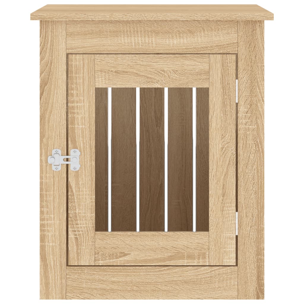Hondenbench Bewerkt Hout Kleurig 55 x 75 x 65 cm Sonoma eiken