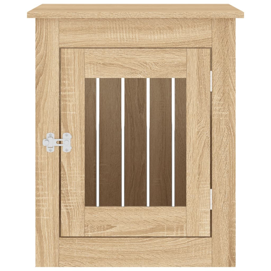 Hondenbench Bewerkt Hout Kleurig 55 x 75 x 65 cm Sonoma eiken