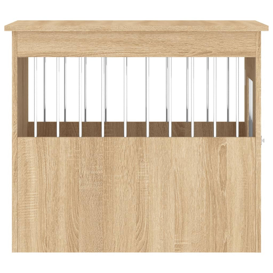 Hondenbench Bewerkt Hout Kleurig 55 x 75 x 65 cm Sonoma eiken