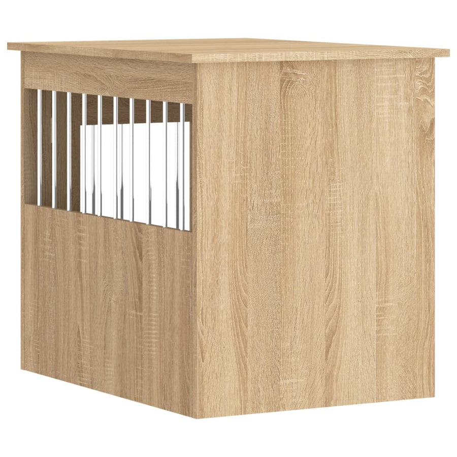 Hondenbench Bewerkt Hout Kleurig 55 x 75 x 65 cm Sonoma eiken