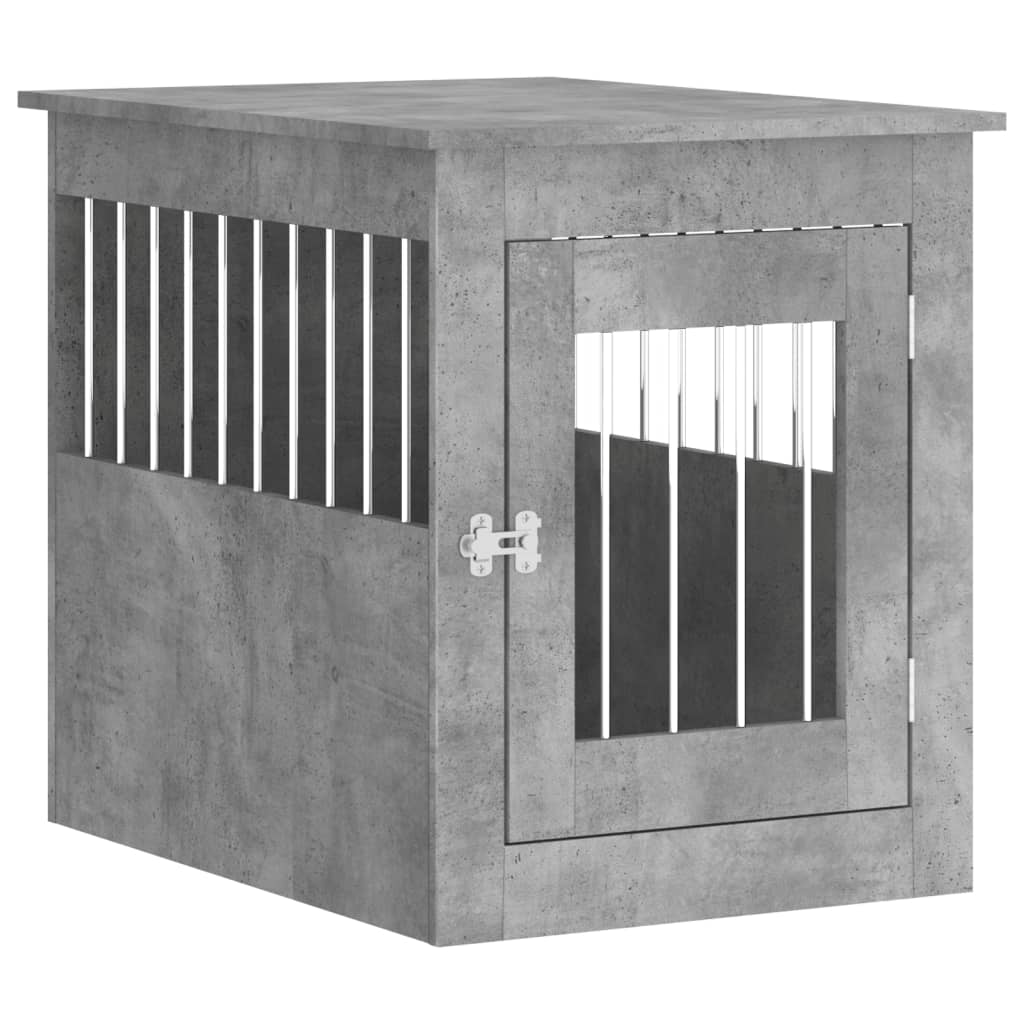 Hondenbench Bewerkt Hout 55 x 75 x 65 cm Betongrijs