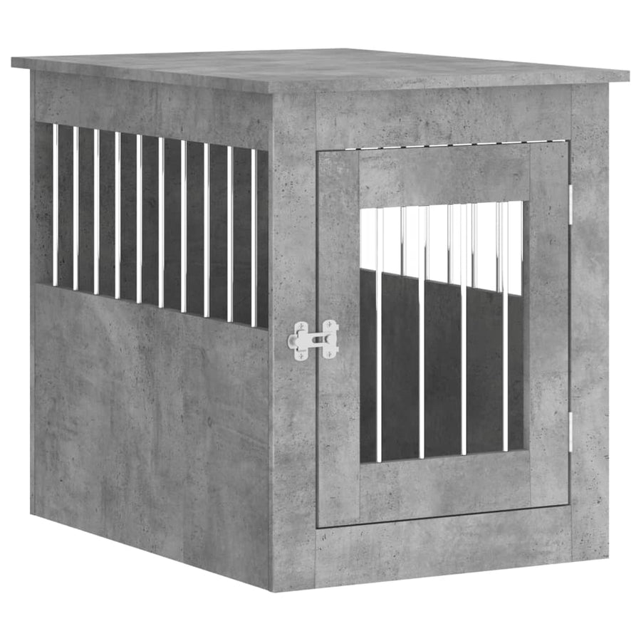 Hondenbench Bewerkt Hout 55 x 75 x 65 cm Betongrijs