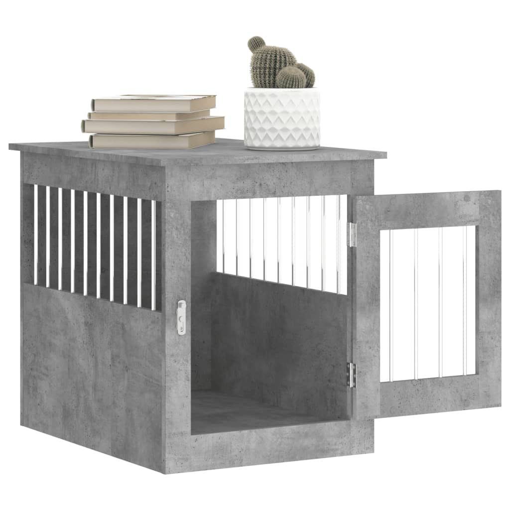 Hondenbench Bewerkt Hout 55 x 75 x 65 cm Betongrijs