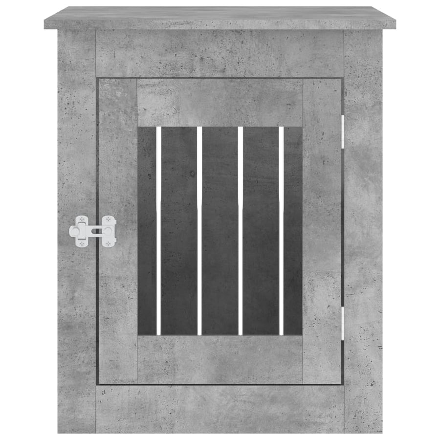 Hondenbench Bewerkt Hout 55 x 75 x 65 cm Betongrijs