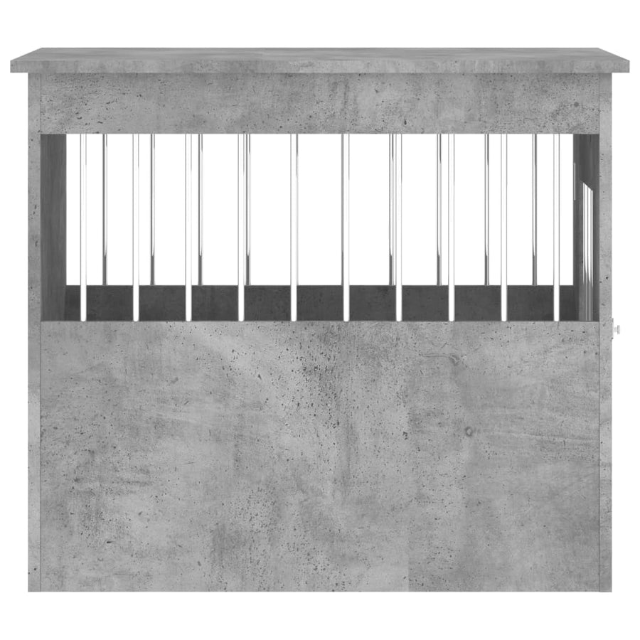 Hondenbench Bewerkt Hout 55 x 75 x 65 cm Betongrijs