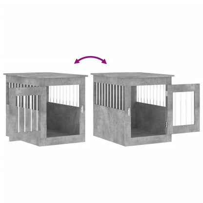 Hondenbench Bewerkt Hout 55 x 75 x 65 cm Betongrijs