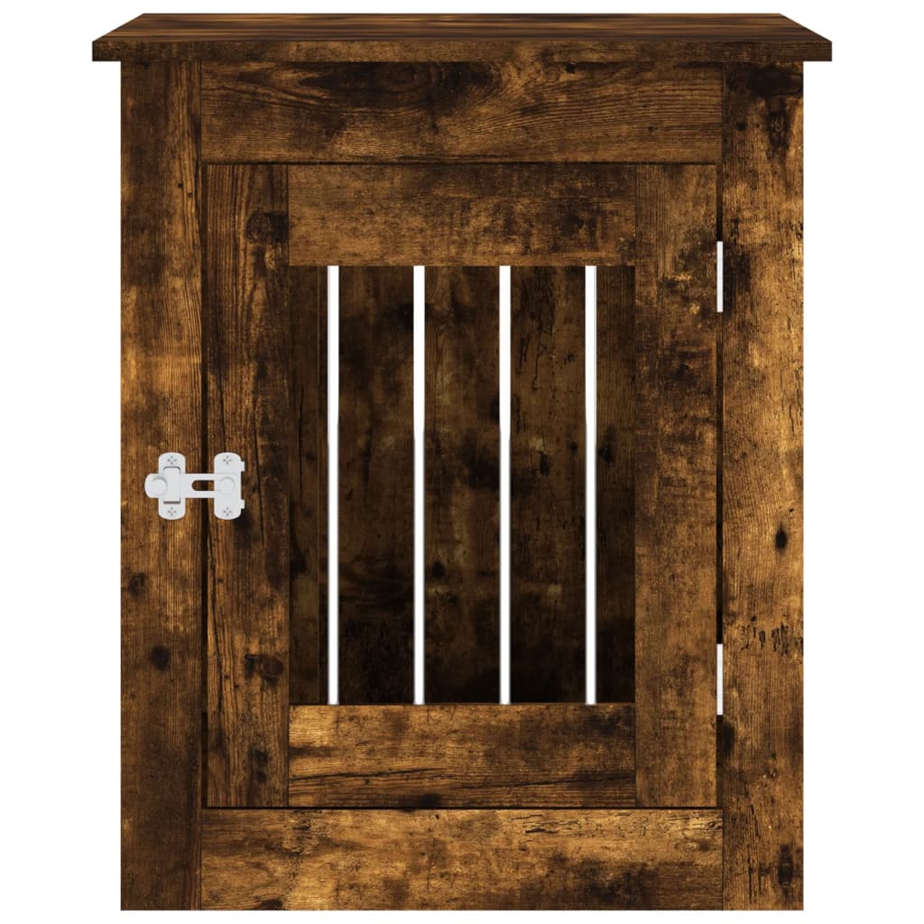 Hondenbench Bewerkt Hout Kleurig 55 x 75 x 65 cm Gerookt eiken