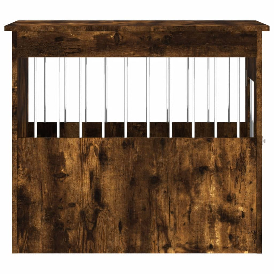Hondenbench Bewerkt Hout Kleurig 55 x 75 x 65 cm Gerookt eiken