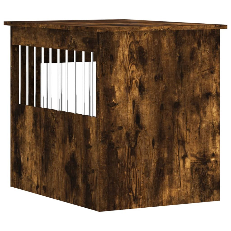 Hondenbench Bewerkt Hout Kleurig 55 x 75 x 65 cm Gerookt eiken