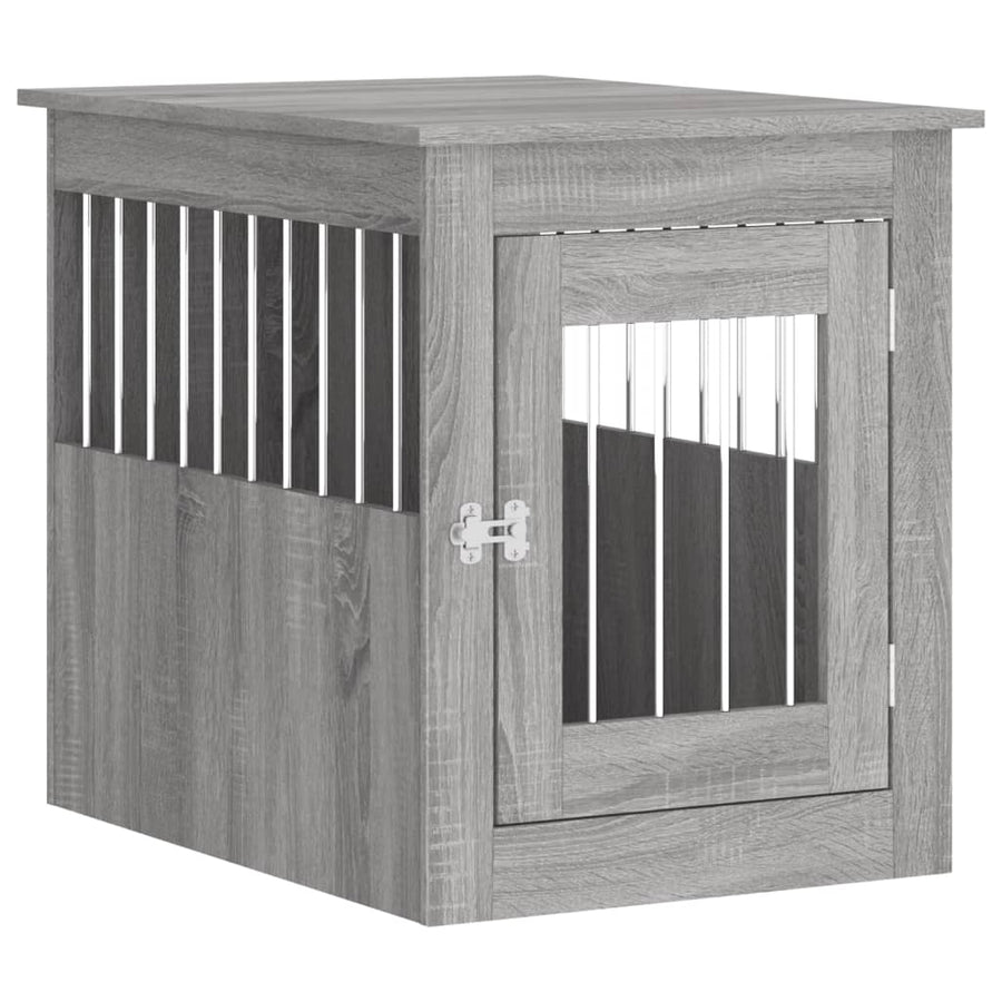 Hondenbench Bewerkt Hout 55 x 75 x 65 cm Grijs sonoma
