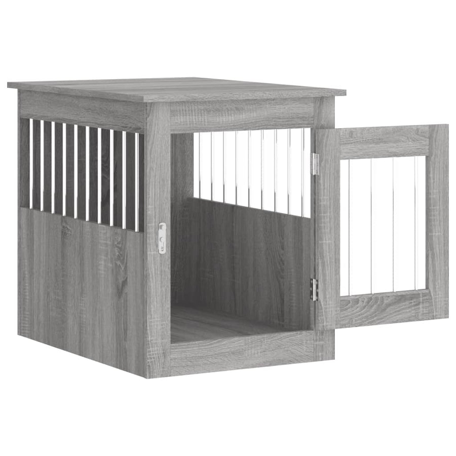 Hondenbench Bewerkt Hout 55 x 75 x 65 cm Grijs sonoma