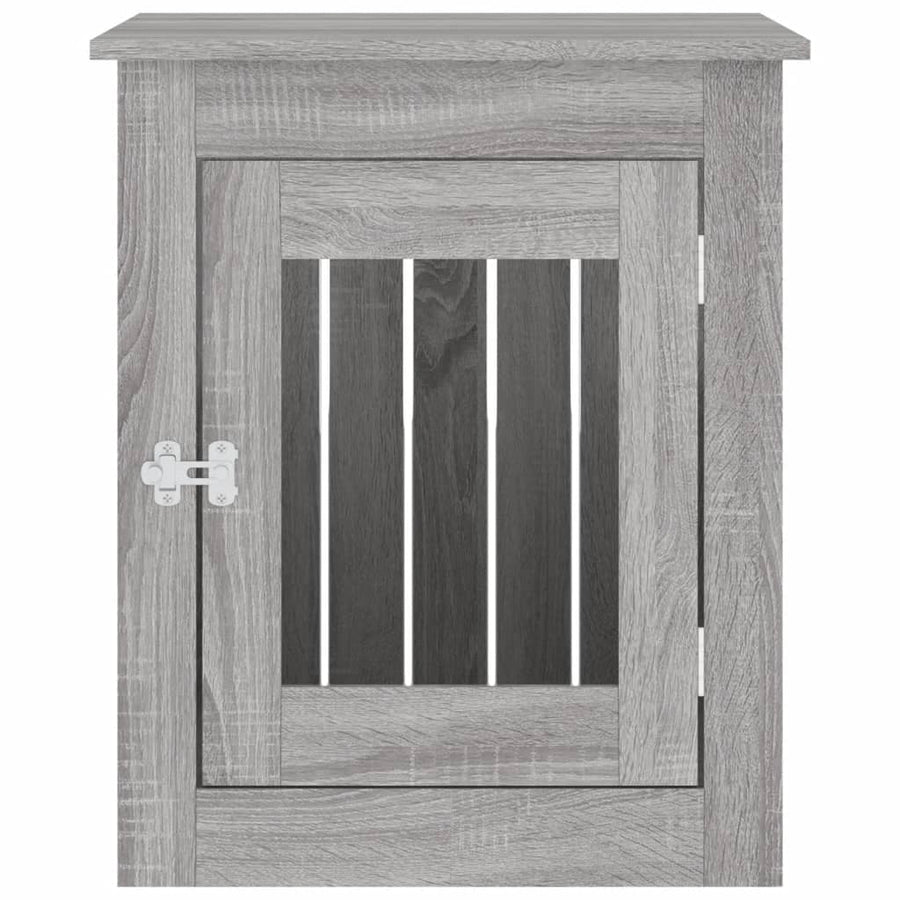 Hondenbench Bewerkt Hout 55 x 75 x 65 cm Grijs sonoma