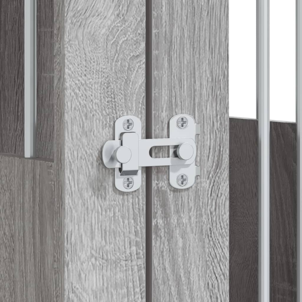 Hondenbench Bewerkt Hout 55 x 75 x 65 cm Grijs sonoma