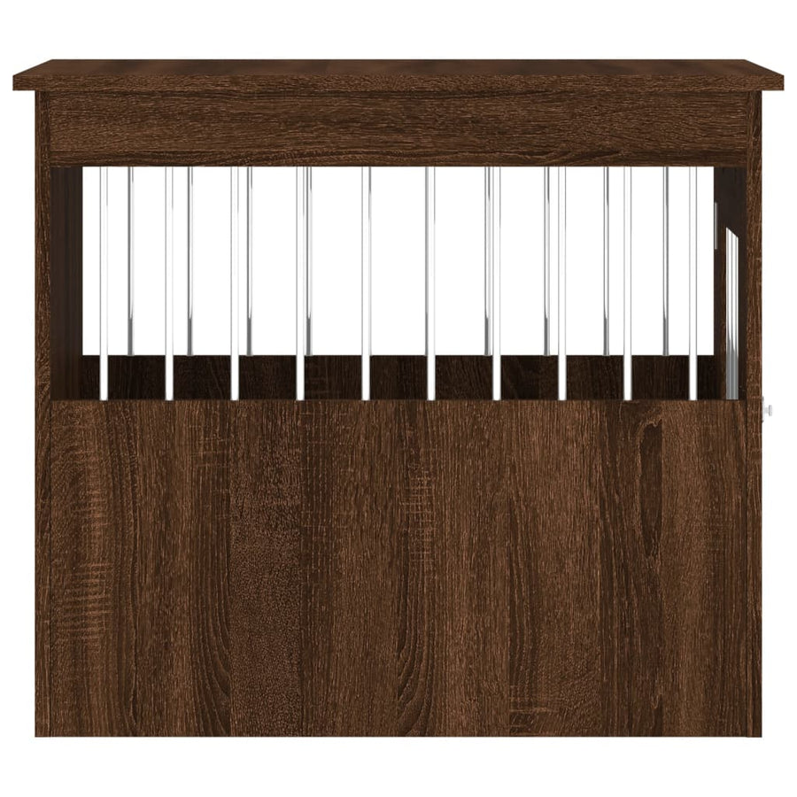Hondenbench Bewerkt Hout Bruineikenkleurig 55 x 75 x 65 cm bruin eikenkleur