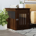 Hondenbench 55x75x65 cm bewerkt hout bruin
