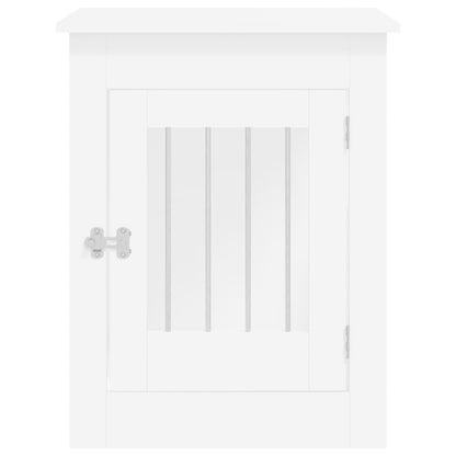 Hondenbench Bewerkt Hout 55 x 80 x 68 cm Wit