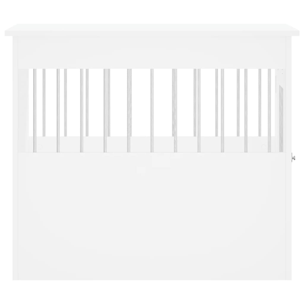 Hondenbench Bewerkt Hout 55 x 80 x 68 cm Wit