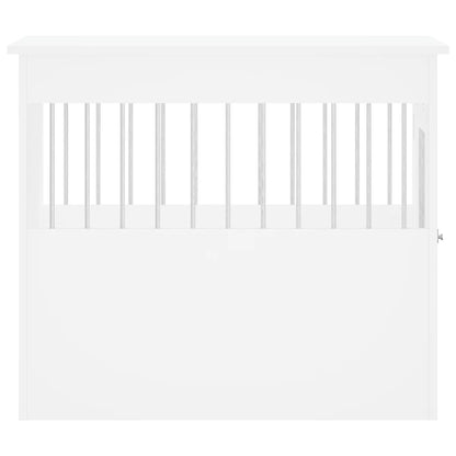 Hondenbench Bewerkt Hout 55 x 80 x 68 cm Wit