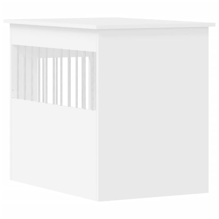 Hondenbench Bewerkt Hout 55 x 80 x 68 cm Wit