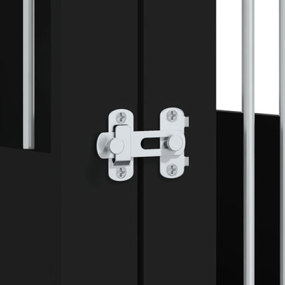 Hondenbench 55 X 80 X 68 Cm Bewerkt Hout Zwart