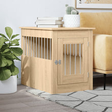 Hondenbench 55 X 80 X 68 Cm Bewerkt Hout Kleurig Sonoma eiken