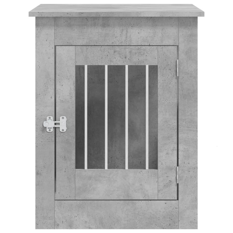 Hondenbench 55 X 80 X 68 Cm Bewerkt Hout Betongrijs