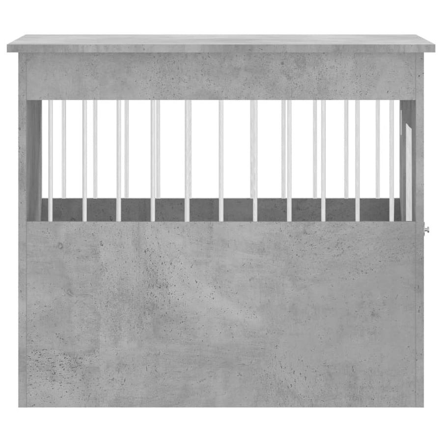 Hondenbench 55 X 80 X 68 Cm Bewerkt Hout Betongrijs