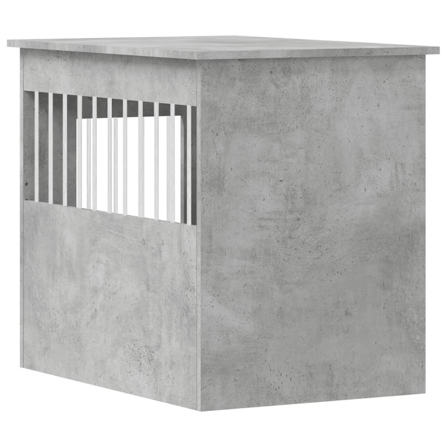 Hondenbench 55 X 80 X 68 Cm Bewerkt Hout Betongrijs