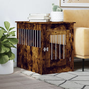 Hondenbench 55x80x68 cm bewerkt hout gerookt eiken