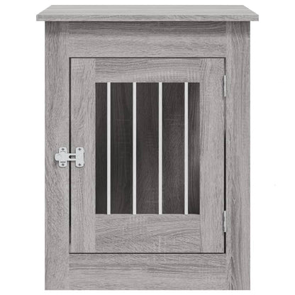 Hondenbench 55 X 80 X 68 Cm Bewerkt Hout Grijs sonoma