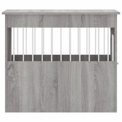 Hondenbench 55 X 80 X 68 Cm Bewerkt Hout Grijs sonoma