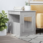 Dog crate 55 x 80 x 68 cm treated wood gray sonoma