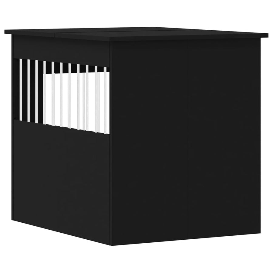 Hondenbench 64,5X80X71 Cm Bewerkt Hout 64.5 x 80 x 71 cm Zwart
