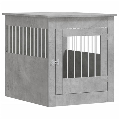 Hondenbench 64,5X80X71 Cm Bewerkt Hout 64.5 x 80 x 71 cm Betongrijs