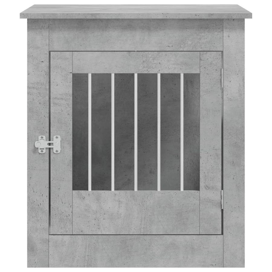 Hondenbench 64,5X80X71 Cm Bewerkt Hout 64.5 x 80 x 71 cm Betongrijs