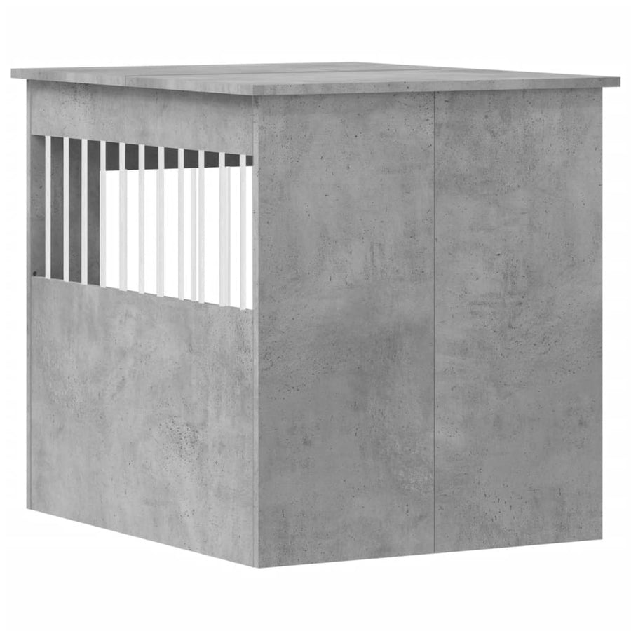 Hondenbench 64,5X80X71 Cm Bewerkt Hout 64.5 x 80 x 71 cm Betongrijs