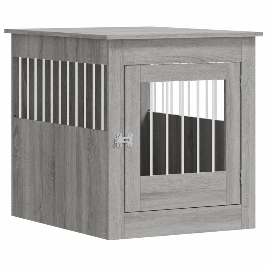 Hondenbench 64,5X80X71 Cm Bewerkt Hout 64.5 x 80 x 71 cm Grijs sonoma